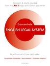 Thomas and McGourlay: English Legal System Concentrate