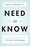 Cover for 

Need to Know






