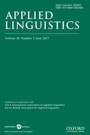 Cover for 

Applied Linguistics







