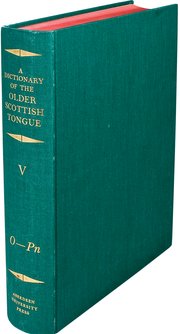 Cover for 

A Dictionary of the Older Scottish Tongue from the Twelfth Century to the End of the Seventeenth






