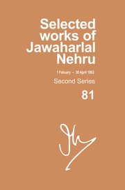 Cover for 

Selected Works Of Jawaharlal Nehru, Second Series, Vol 81






