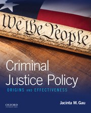 Cover for 

Criminal Justice Policy






