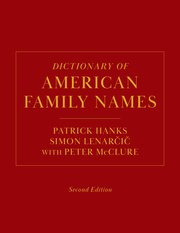 Cover for 

Dictionary of American Family Names, 2nd Edition






