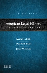 Cover for 

American Legal History






