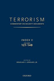 Cover for 

TERRORISM: COMMENTARY ON SECURITY DOCUMENTS INDEX V






