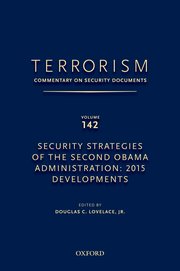 Cover for 

TERRORISM: COMMENTARY ON SECURITY DOCUMENTS VOLUME 142







