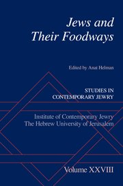 Cover for 

Jews and Their Foodways






