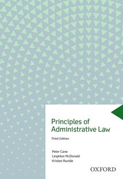 Cover for 

Principles of Administrative Law






