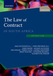 Cover for 

The Law of Contract in South Africa






