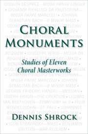 Cover for 

Choral Monuments






