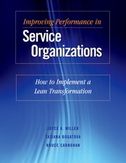 Cover for 

Improving Performance in Service Organizations






