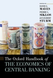 Cover for 

The Oxford Handbook of the Economics of Central Banking






