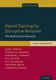 Cover for 

Parent Training for Disruptive Behavior






