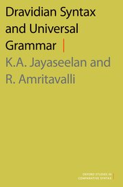 Cover for 

Dravidian Syntax and Universal Grammar






