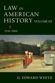 Cover for 

Law in American History, Volume III







