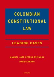 Cover for 

Colombian Constitutional Law






