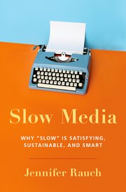 Cover for 

Slow Media






