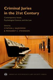 Cover for 

Criminal Juries in the 21st Century






