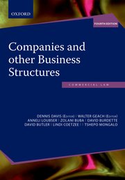 Cover for 

Companies and other Business Structures






