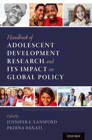 Cover for 

Handbook of Adolescent Development Research and Its Impact on Global Policy






