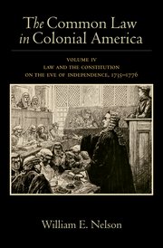 Cover for 

The Common Law in Colonial America







