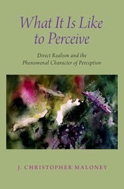 Cover for 

What It Is Like To Perceive







