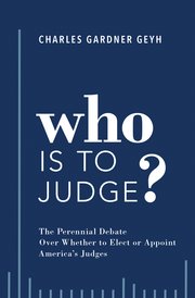 Cover for 

Who is to Judge?







