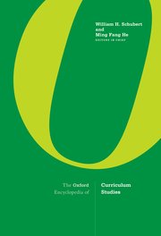 Cover for 

The Oxford Encyclopedia of Curriculum Studies






