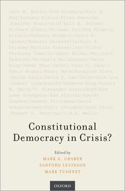 Cover for 

Constitutional Democracy in Crisis?







