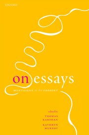 Cover for 

On Essays






