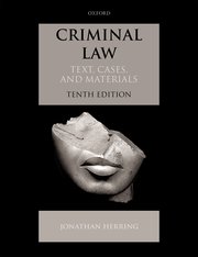 Cover for 

Criminal Law







