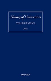 Cover for 

History of Universities: Volume XXXIV/2






