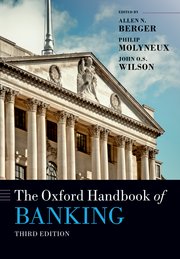 Cover for 

The Oxford Handbook of Banking






