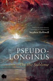 Cover for 

Pseudo-Longinus: On the Sublime






