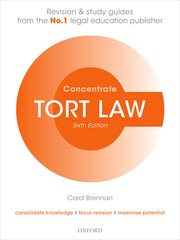 Cover for 

Tort Law Concentrate






