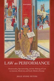 Cover for 

Law as Performance






