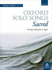 Cover for 

Oxford Solo Songs: Sacred







