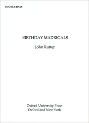 Cover for 

Birthday Madrigals







