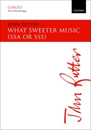Cover for 

What sweeter music







