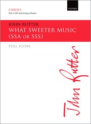 Cover for 

What sweeter music






