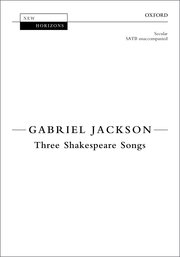 Cover for 

Three Shakespeare Songs






