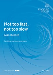 Cover for 

Not too fast, not too slow






