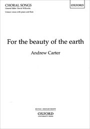 Cover for 

For the beauty of the earth






