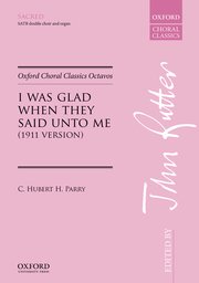 Cover for 

I was glad when they said unto me






