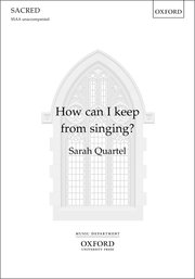 Cover for 

How can I keep from singing?






