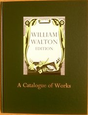 Cover for 

William Walton: A Catalogue






