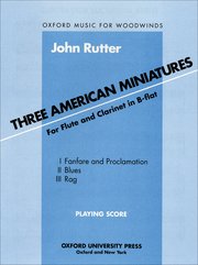 Cover for 

Three American Miniatures






