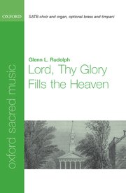 Cover for 

Lord thy glory fills the heaven






