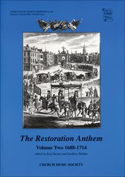 Cover for 

The Restoration Anthem Volume 2 1688-1714







