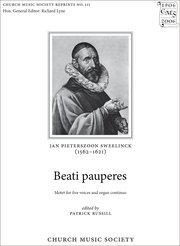 Cover for 

Beati pauperes






